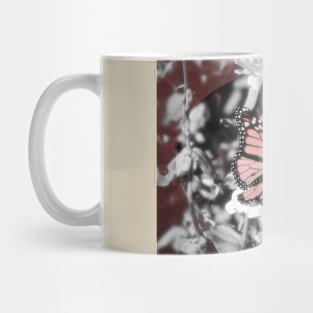 Monarch Butterfly and Zinnia Mug